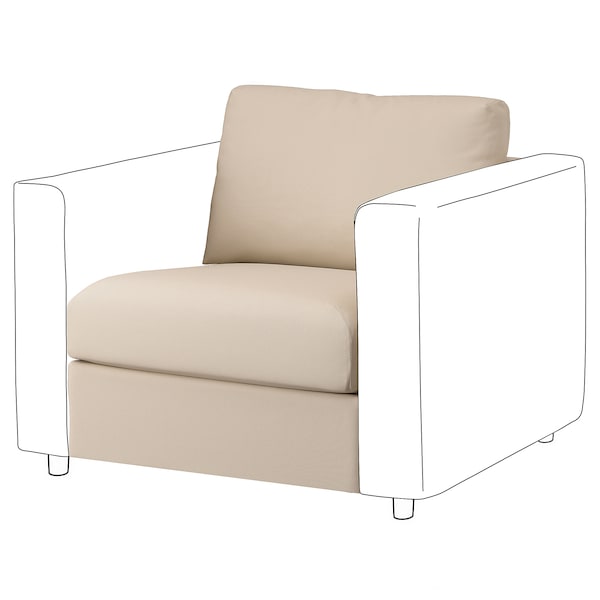 VIMLE - 1-seater element, Hallarp beige ,