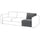 VIMLE 1-seat section, Johanneshov dark grey, 71 cm