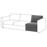 VIMLE 1-seat section, Johanneshov dark grey, 71 cm