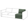 VIMLE 1-seat section, Knäbäck grey-green, 71 cm
