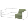 VIMLE 1-seat section, Mosshed grey-green, 71 cm