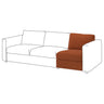 VIMLE 1-seat section, Mosshed red-brown, 71 cm