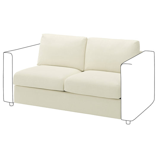 VIMLE 2-seat section, Johanneshov off-white, 141 cm