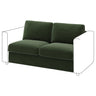 VIMLE 2-seat section, Johanneshov dark green, 141 cm