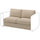VIMLE 2-seat section, Kelinge beige, 141 cm