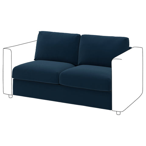 VIMLE 2-seat section, Kelinge dark blue, 141 cm