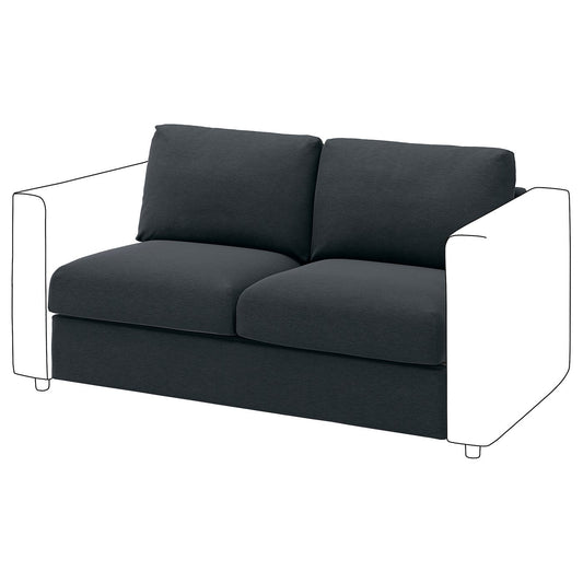 VIMLE 2-seat section, Knäbäck anthracite, 141 cm