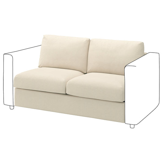 VIMLE 2-seat section, Knäbäck light beige, 141 cm