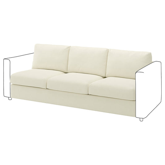 VIMLE 3-seat section, Johanneshov off-white, 211 cm