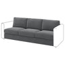 VIMLE 3-seat section, Johanneshov dark grey, 211 cm