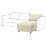 VIMLE chaise longue section, Knäbäck light beige, 81 cm