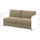 VIMLE 2-seat sofa-bed section, Johanneshov brown-beige, 160 cm