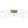 VIMLE corner section, Johanneshov brown-beige, 93 cm