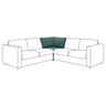VIMLE corner section, Kelinge grey-turquoise, 93 cm