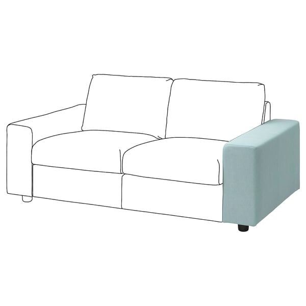 VIMLE Armrest lining - wide/Saxemara light blue ,