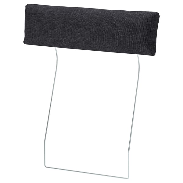 VIMLE - Headrest cushion cover, Hillared anthracite ,
