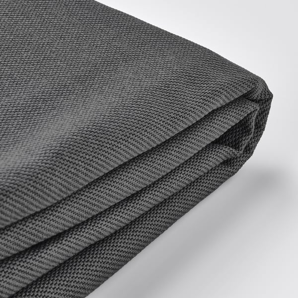 VIMLE cover for 2-seat sofa, with wide armrests/Hallarp grey