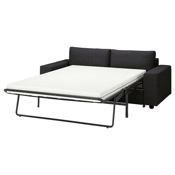 VIMLE - Cover for 2-seater sofa bed, with wide armrests/Hillared anthracite ,