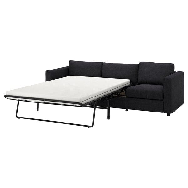 Ikea VIMLE - Cover for 3-seater sofa bed, Hillared anthracite ,