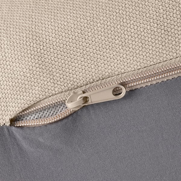 VIMLE cover for footstool with storage, Hallarp beige