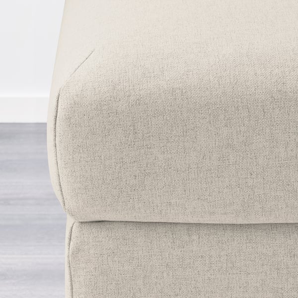 VIMLE footstool with storage, Gunnared beige, 98x73 cm