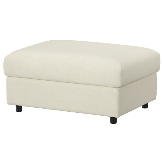 VIMLE footstool with storage, Johanneshov off-white, 98x73 cm