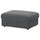 VIMLE footstool with storage, Johanneshov dark grey, 98x73 cm