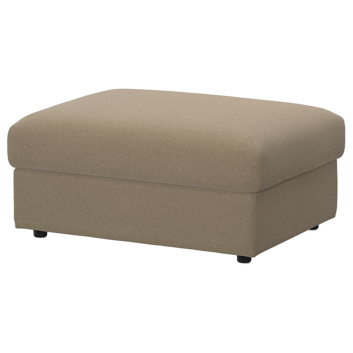 VIMLE footstool with storage, Johanneshov brown-beige, 98x73 cm