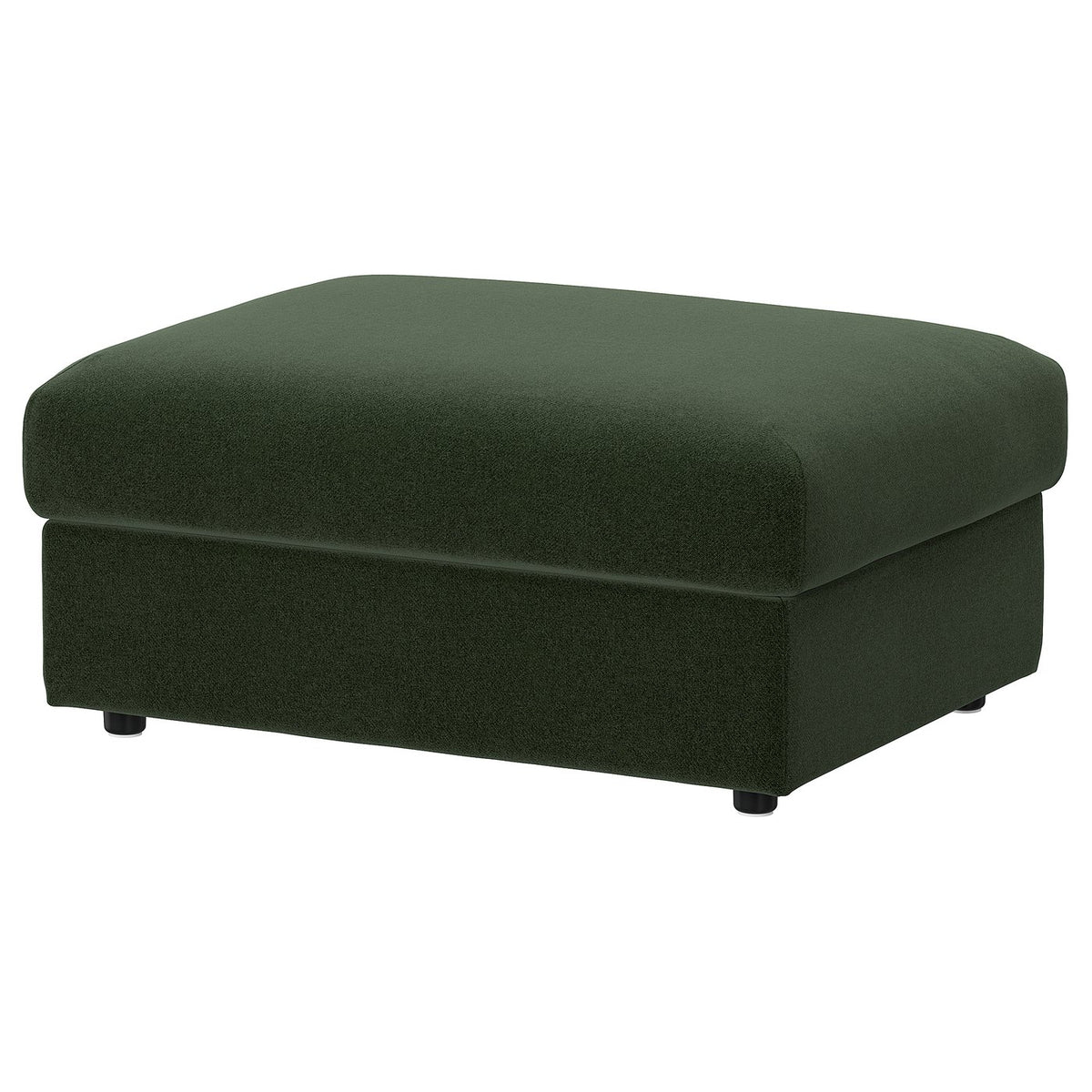 VIMLE footstool with storage, Johanneshov dark green, 98x73 cm