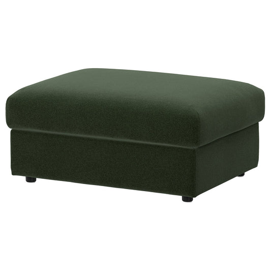 VIMLE footstool with storage, Johanneshov dark green, 98x73 cm