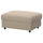 VIMLE footstool with storage, Kelinge beige, 98x73 cm
