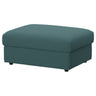 VIMLE footstool with storage, Kelinge grey-turquoise, 98x73 cm
