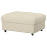 VIMLE footstool with storage, Knäbäck light beige, 98x73 cm
