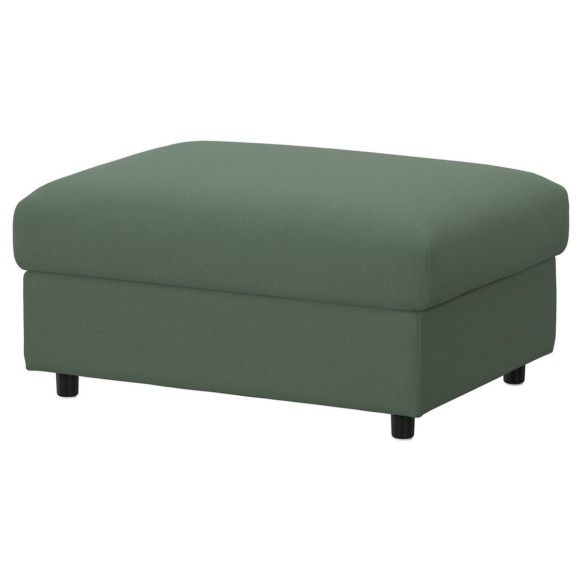 VIMLE footstool with storage, Knäbäck grey-green, 98x73 cm