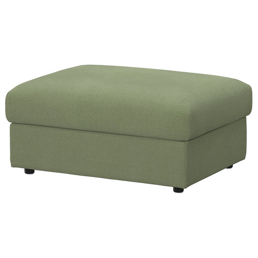 VIMLE footstool with storage, Mosshed grey-green, 98x73 cm