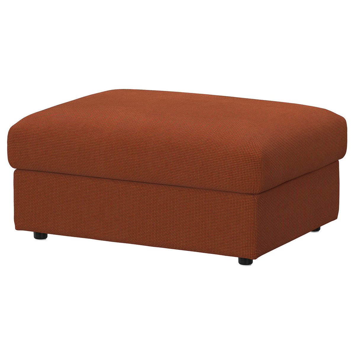 VIMLE footstool with storage, Mosshed red-brown, 98x73 cm