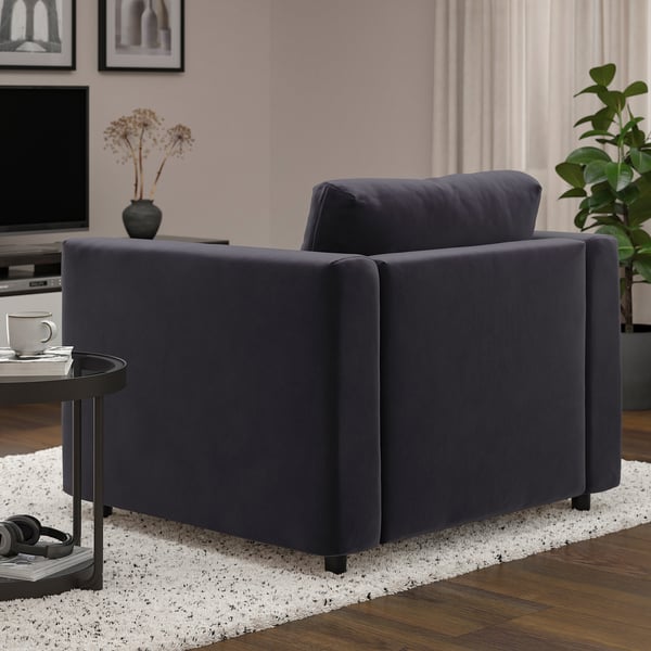 VIMLE - Armchair, Djuparp dark grey ,