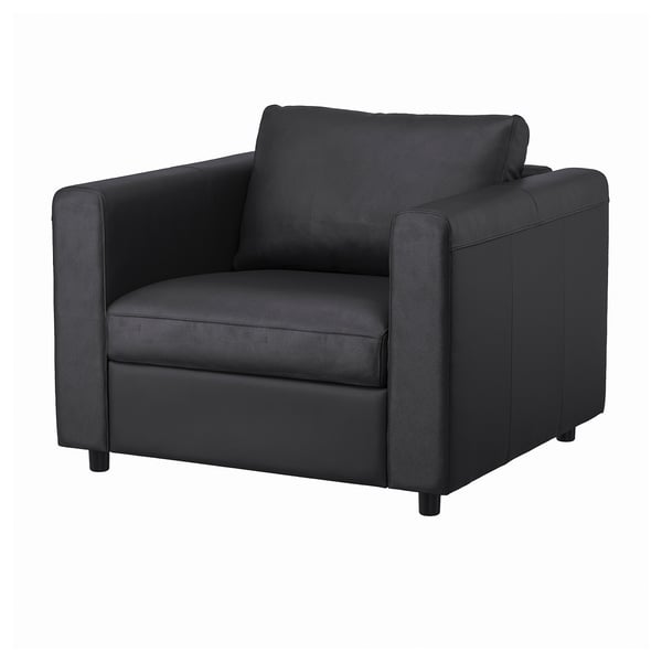 VIMLE armchair, Grann/Bomstad black, 101x83x98 cm