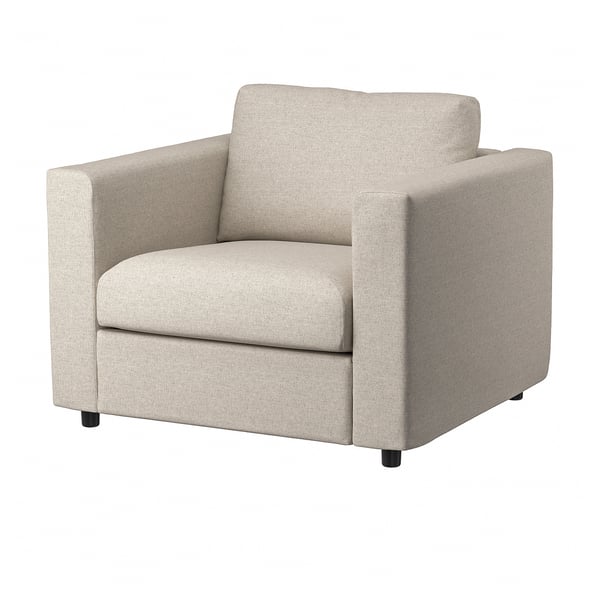 VIMLE armchair, Hillared beige, 71x6x98 cm