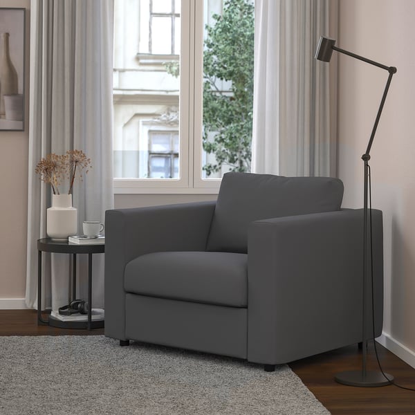 VIMLE armchair, Hallarp grey