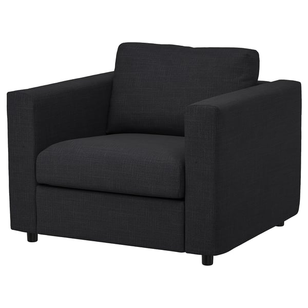 VIMLE armchair, Hillared anthracite, 101x83x98 cm