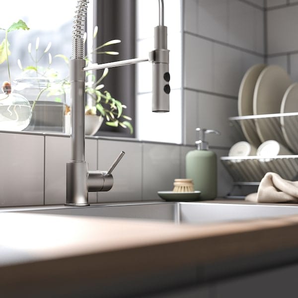 Ikea VIMMERN - Sink mixer with hand shower, stainless steel colour ,