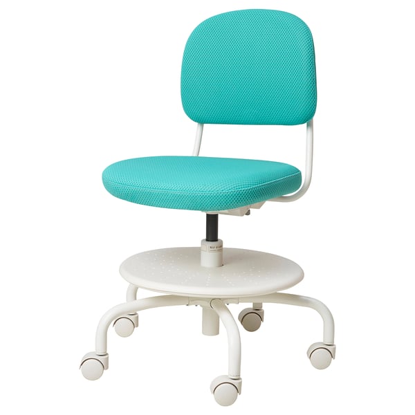 VIMUND children's desk chair, turquoise, 62 cm