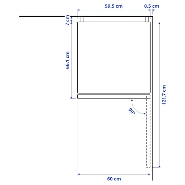 Ikea VINDÅS - Fridge/freezer, IKEA 300 freestanding/white, ,