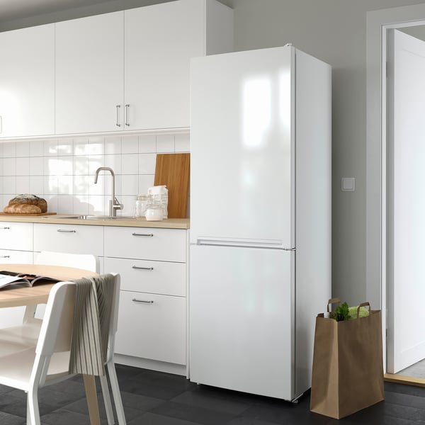 VINDÅS fridge/freezer, IKEA 300 freestanding/white, 223/120 l