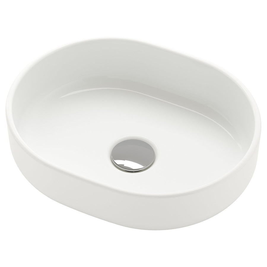 VINDELÄLVEN countertop wash-basin, white, 39x31 cm
