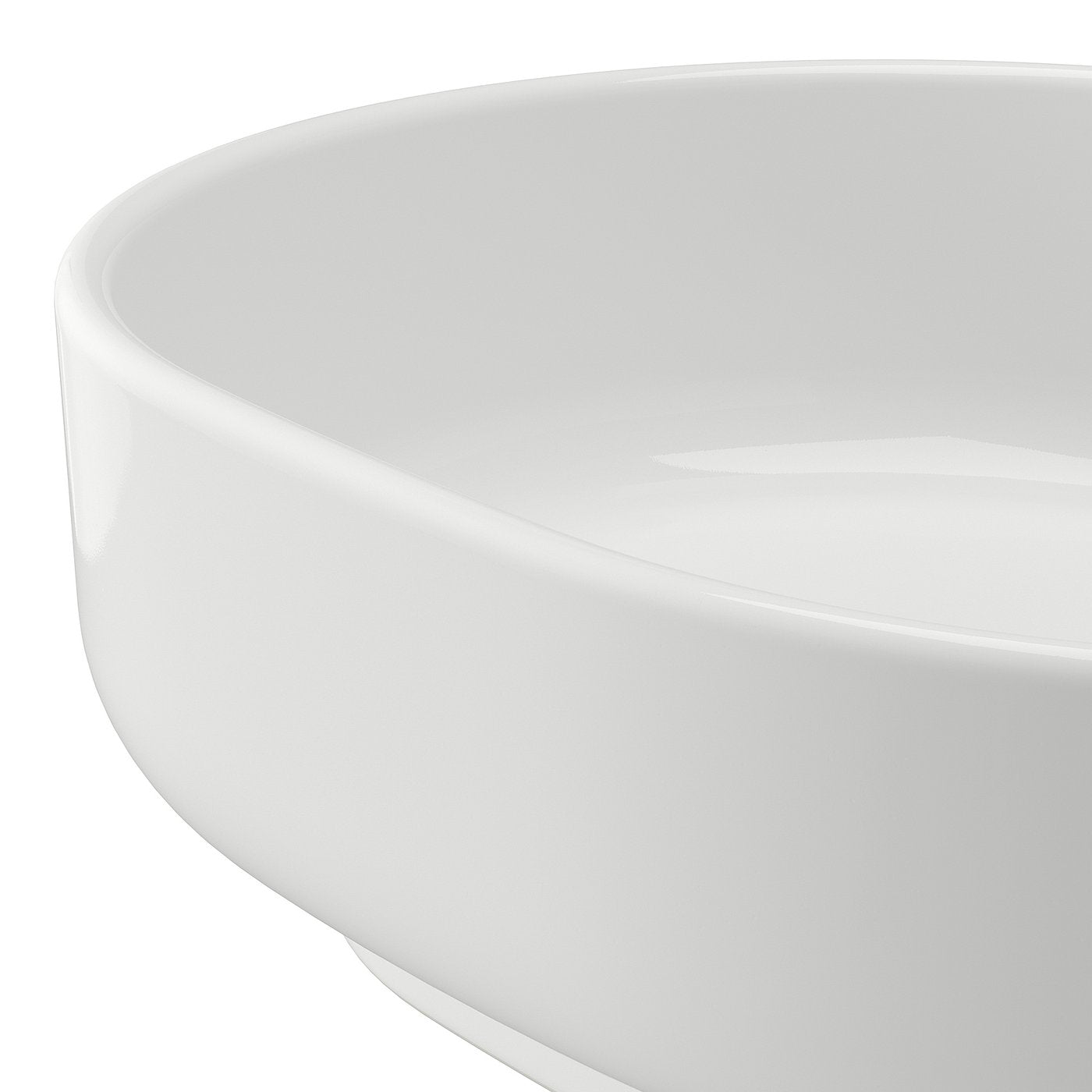 VINDELÄLVEN countertop wash-basin, white, 39x31 cm
