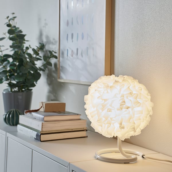 VINDKAST table lamp, white, 26 cm