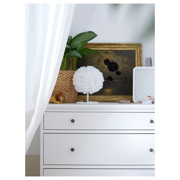 VINDKAST table lamp, white, 26 cm