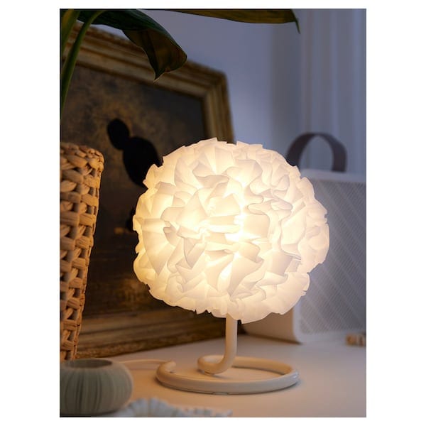 Ikea VINDKAST - Table lamp, white, 26 cm